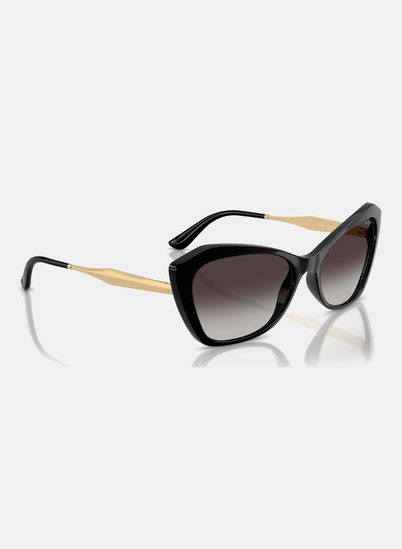 Vogue Full Rim Cat Eye Sunglasses 5626S, 56, W44, 8G - Image 3